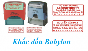 Khắc dấu giá rẻ tại Babylon