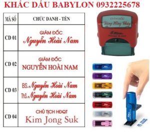 Làm con dấu lấy ngay